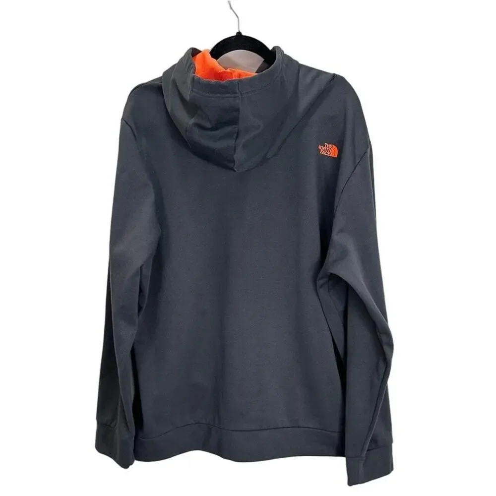 The North Face Men's Halfdome Hoodie Gray Orange